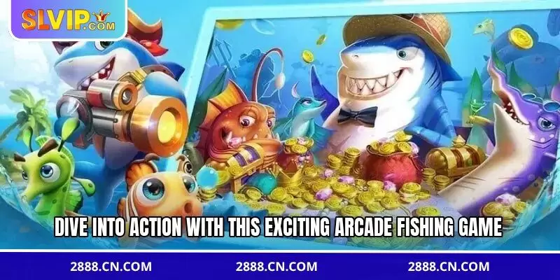 Dive into action with this exciting arcade fishing game