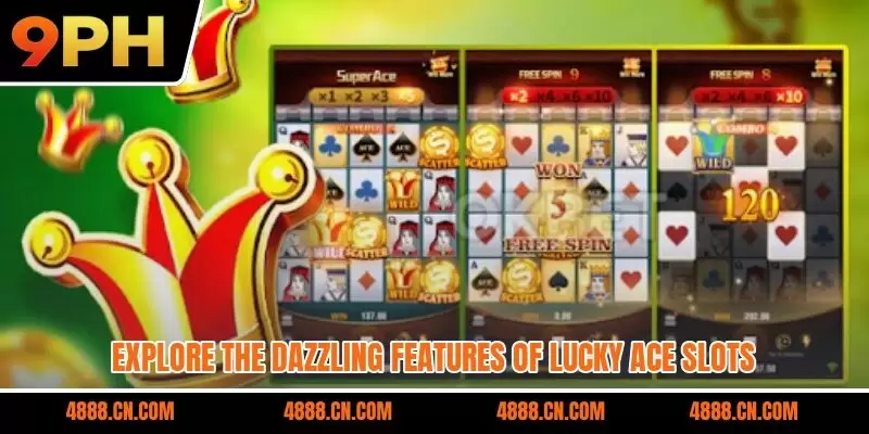 Explore the dazzling features of Lucky Ace slots