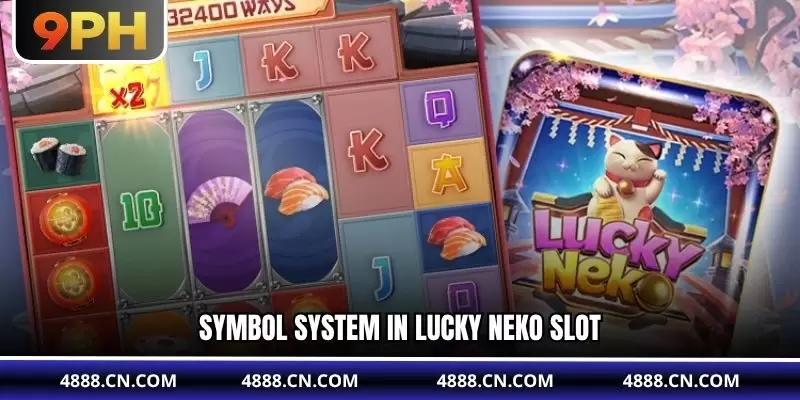 Symbol system in Lucky Neko slot