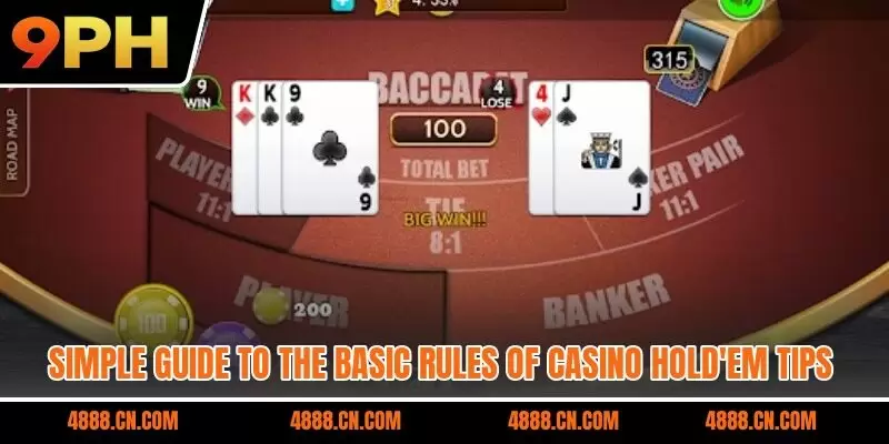 Simple guide to the basic rules of casino hold’em tips