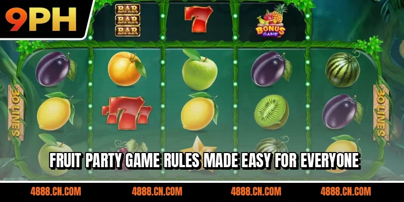 Fruit Party game rules made easy for everyone